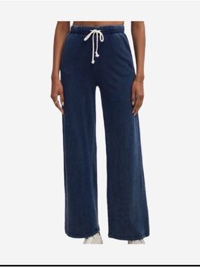 Z Supply Weston Luxe Soft Dark Blue Denim Pants, Small